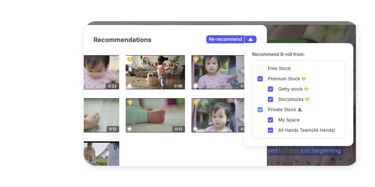 Visla's Private Stock speeds up video production by automatically tagging and organizing footage, making it easy to find and maintain a consistent look.